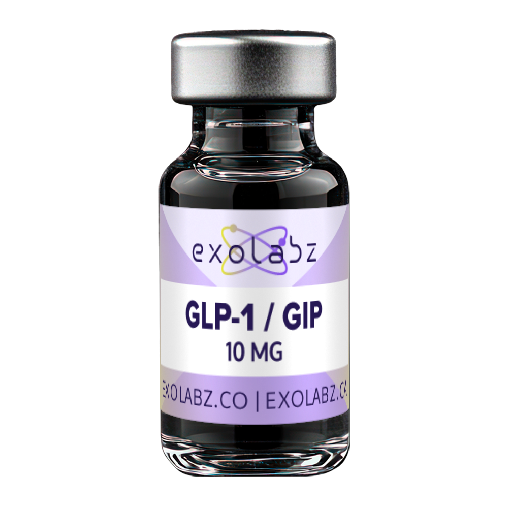 GLP-1/GIP 10mg research peptide vial - ExoLabz USA