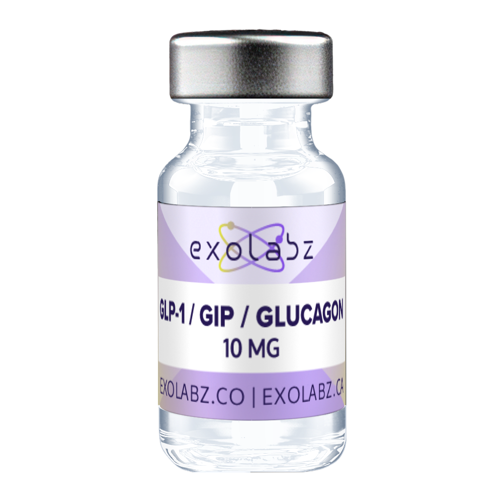 GLP-3 (GLP-1/GIP/Glucagon) 10mg research peptide vial - ExoLabz USA