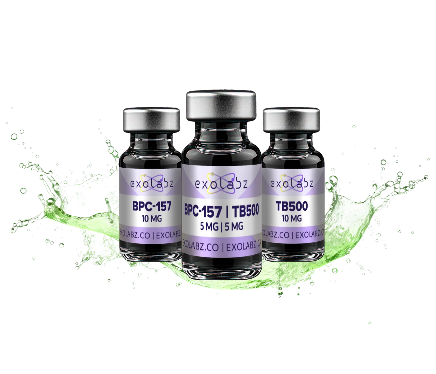 BPC-157 and TB-500 research peptide vials - ExoLabz USA